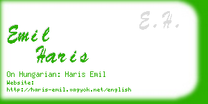 emil haris business card